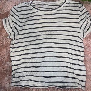 Ribbed Stripped Tee